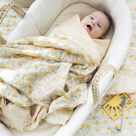 Babydecke Orange Garden – kyddo x teresacasamonti