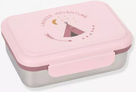 VB Kinder Edelstahl-Brotdose „Adventure“ LÄSSIG in rosa