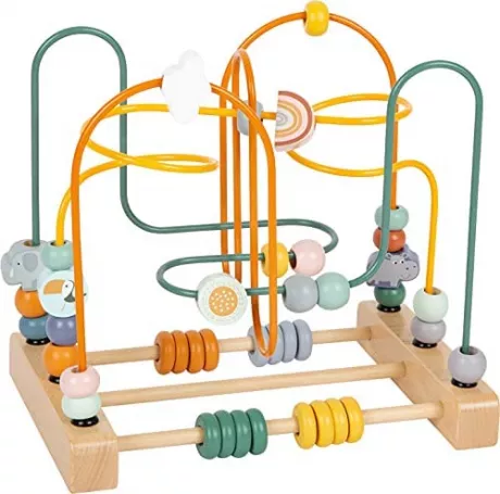 small foot Motorikschleife "Safari", Motorikspielzeug für Kinder ab 12 Monaten, mit 3 Metallschleifen, Art. 11956: Amazon.de: Spielzeug