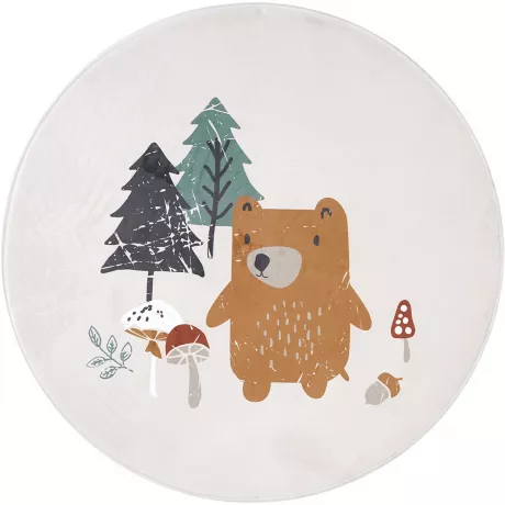 Runder Teppich mit Bär-Motiv | Ernsting's family