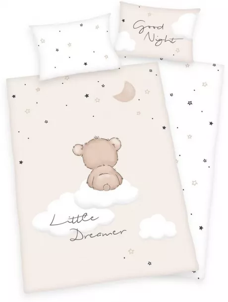 Babybettwäsche »Little Dreamer«, Baby Best, mit niedlichem Teddy-Motiv und Schriftzug online kaufen | OTTO