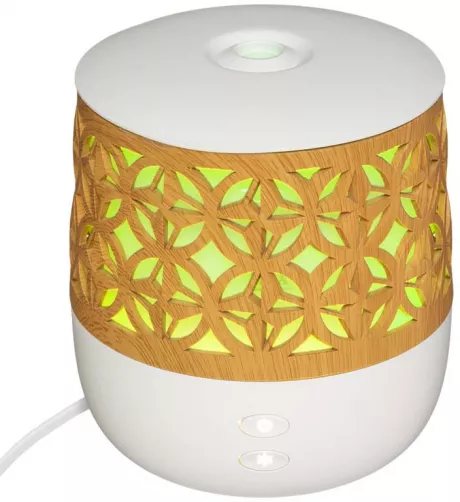 Diffusor Ätherische Öle Holz 100ml Wechselndes Licht