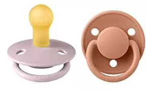 BIBS De Lux Dummies 2 Pack BPA Free Cherry Shape Nipple Natural Rubber/Latex Made in Denmark 0-6 Months (2 Pack) Pink Plum/Peach : Amazon.de: Baby Products