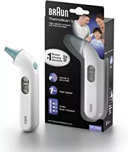 Braun IRT3030 ThermoScan 3 Infrared Ear Thermometer + Brown Housing Protector for Thermometer : MAX_: Amazon.de: Health & Personal Care