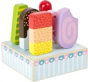 small foot 11070 Ice Lolly with Colourful Wooden Ice Stand FSC 100% Certified Shop and Kitchen Accessories: Amazon.de: Toys