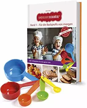 Becherküche Band 1 (2. Auflage 2020): Für die Backprofis von Morgen | Backset inklusive 5 bunten Messbechern zum Abmessen der Zutaten | Mit 15 leckeren Rezepten rund ums Jahr : Amazon.de: Bücher