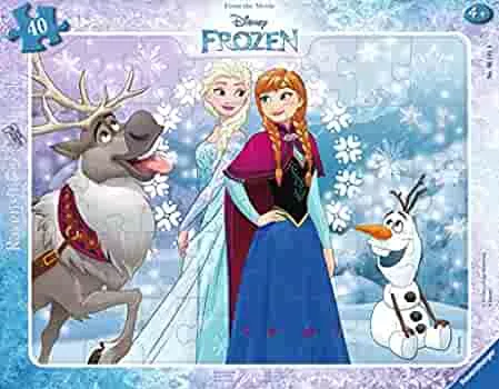 Ravensburger Kinderpuzzle - 06141 Anna und Elsa - Rahmenpuzzle für Kinder ab 4 Jahren, Disney Frozen Puzzle mit 40 Teilen: Amazon.de: Spielzeug