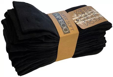 Bambus Strømper 10 par (sort) - Satana.dk