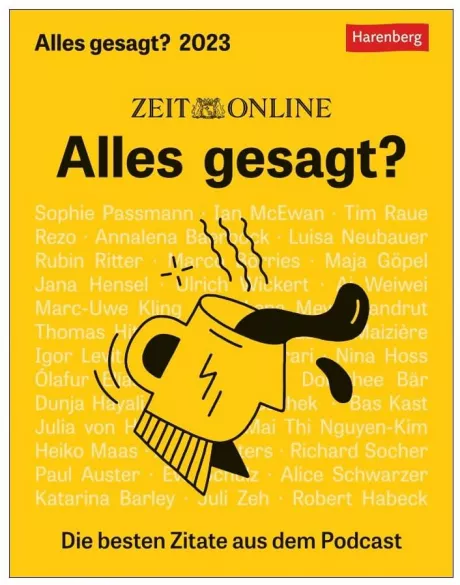 »Alles gesagt?« Kalender 2023 | Kalender | Schreibkultur | DIE ZEIT Shop - Besondere Ideen, erlesene Geschenke