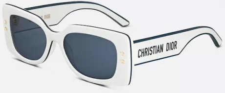 DiorPacific S1U White Square Sunglasses | DIOR