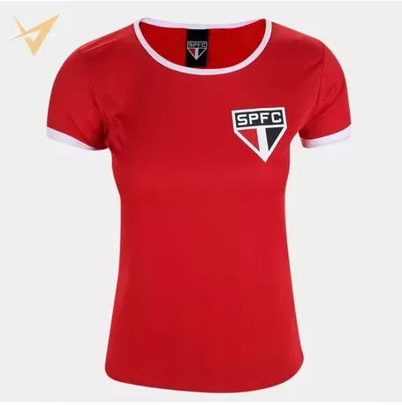 Camisa São Paulo Basic - Feminina Vermelha