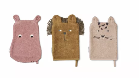 1 Waschlappen mit einem süßen Tier drauf