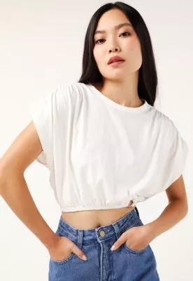 Blusa Cropped Forever 21 Argola Off-White - Compre Agora | Dafiti Brasil