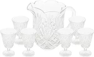 Conjunto Jarra com 6 Taças de Cristal Dublin 1,3L/220ml - Lyor | Amazon.com.br