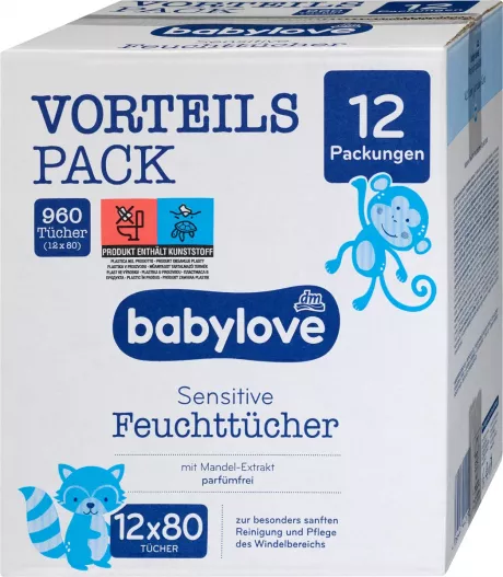 Babylove SENSITIVE Feuchttücher