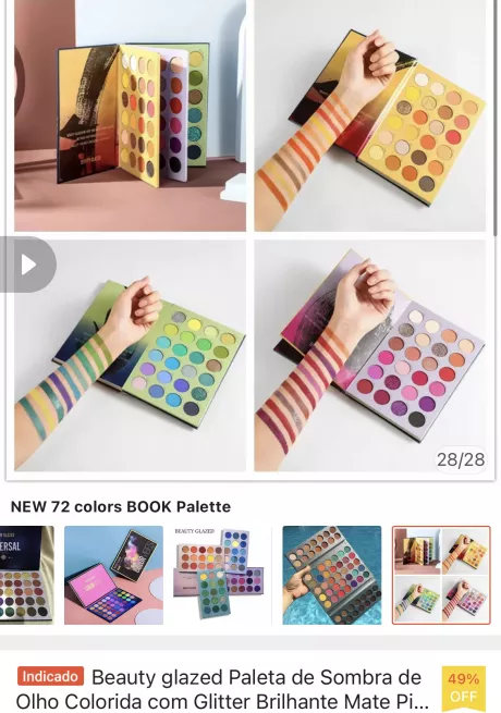 NEW 72 colors BOOK Palette