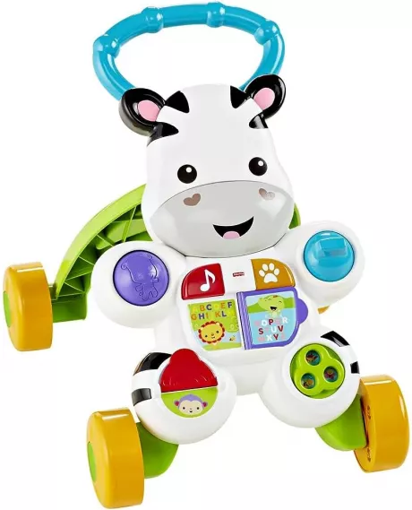 Fisher-Price HBW56 - Lern mit mir - Zebra Lauflernwagen, musikalisches Aktivitäts- und Gehspielzeug mit Lerninhalten, ab 6 Monaten (deutsche Version) : Amazon.de: Baby