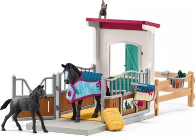 Schleich Horse Club 42611 Pferdebox mit Stute und Fohlen