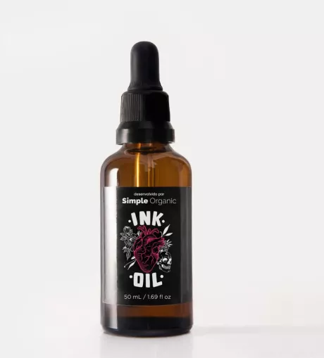 Óleo Para Hidratar e Cuidar da Tatuagem Ink Oil | Simple Organic