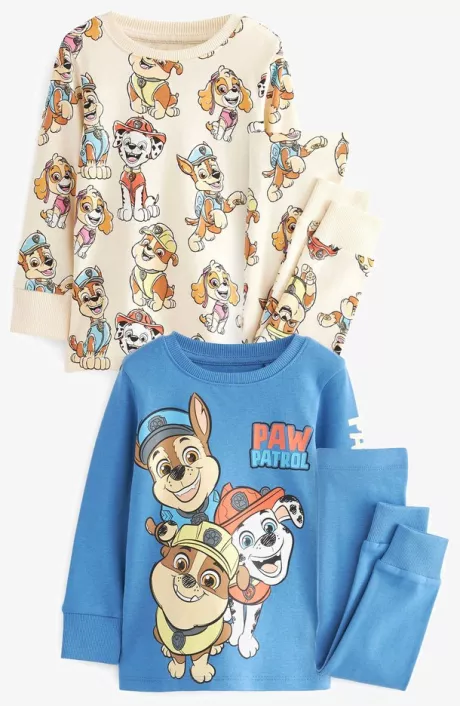 Next SNUGGLE 2 PACK - Nattøj sæt - paw patrol blue ecru cream/blå - Zalando.dk