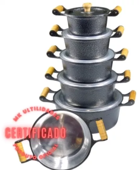 Jogo panela 5 pc grossa (R$ 168,99)