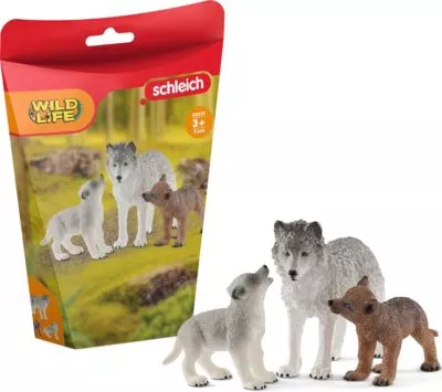 Schleich Wild Life 42472 Wolfsmutter mit Welpen, Schleich Wild Life | myToys