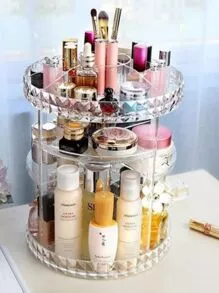 GTI ACESSÓRIOS Organizador Cosméticos Maquiagem Modelo Diamante 3D Giratório 360 Graus Grande | SHEIN Brasil