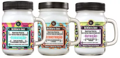 Lola Cosmetics Be(M)dita Ghee Cronograma Capilar (3 Prod) - Lola From Rio - Kit de Tratamento para Cabelos - Magazine Luiza
