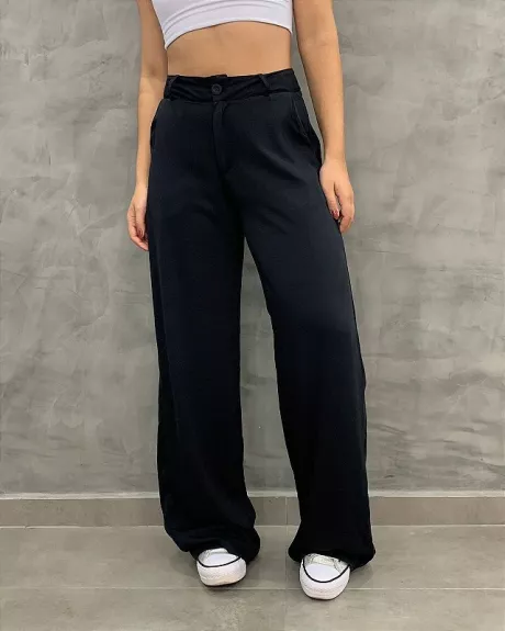 Calça Pantalona Alfaiataria - Puvis Store