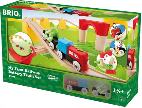 BRIO® Mein erstes BRIO Bahn Set mit Batterielok 33710