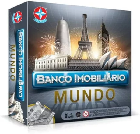 Jogo Banco Imobiliário Mundo, Estrela | Amazon.com.br