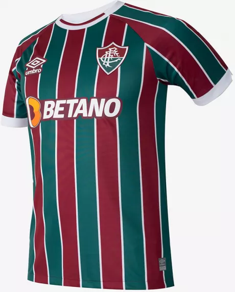 Camisa Masculina Umbro Fluminense Oficial 1 2023 (Classic S/N) - Umbro