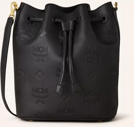 MCM Beuteltasche DESSAU mit Pouch in schwarz