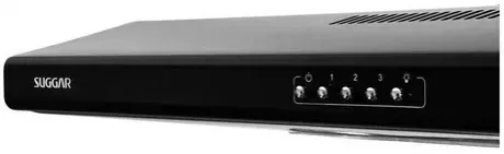 Depurador Slim 80cm 3 Velocidades Dps182pt Preto Suggar 220v | Frete grátis