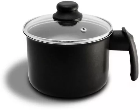 Fervedor Antiaderente Preto Com Tampa De Vidro Nº14 Arnix - Leiteira / Fervedor - Magazine Luiza