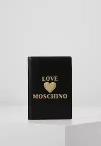 Love Moschino PORTAFOGLI - Reisepassetui - black - Zalando.de