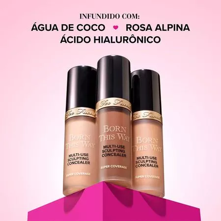 Corretivo Líquido Too Faced Born This Way Super Coverage - Época Cosméticos | Época Cosméticos