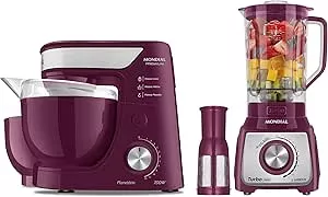 Conjunto Especial Marsala, Mondial, Preto/Rosa, BP-01P-M 700W / L-1200 M 1200W, 110V - KT-101 | Amazon.com.br