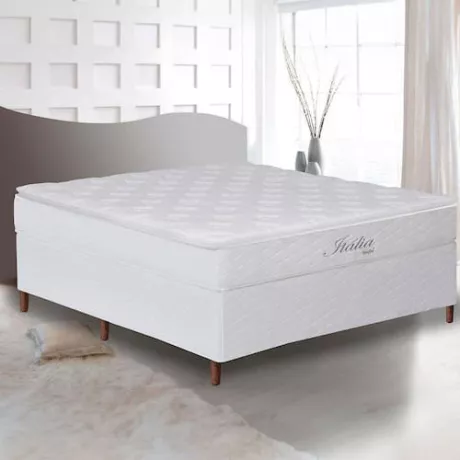 Cama Box Casal Umaflex Itália com Pillow | Casas Bahia