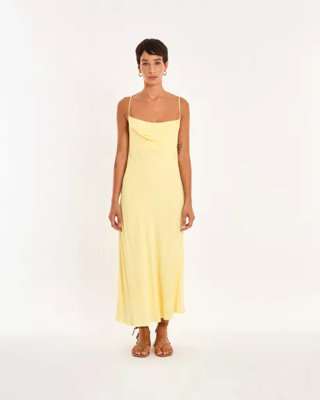vestido degagê nos amarelo