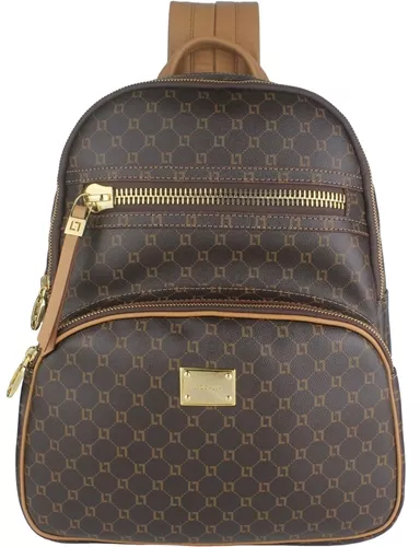 MOCHILA EXTRA GRANDE MONOGRAMA MOCCA - 10004924 | Luz da Lua