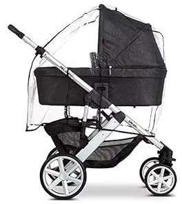 ABC Design Universal Regenschutz – für Kinderwagen mit Babywanne & Sportsitz – Schadstofffrei – Farbe: transparent : Amazon.de: Baby