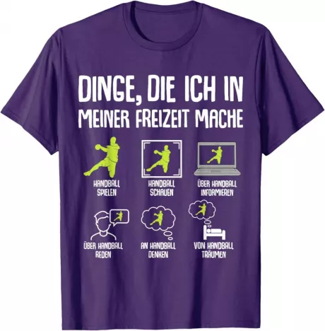 Handballer Handball Boys Children's Men's T-Shirt, black : Amazon.de: Fashion