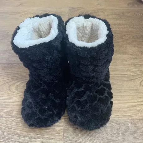 Winter Thermal Plus Samtsocken – stilvolle, warme, gemütliche Hausschu – SockenLand