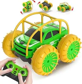 MaxTronic Direktladung Ferngesteuertes Auto, Stunt 360° Flips Drehbar Kinder ab 3 Jahre, Wasserdichter RC Monstertruck Offroad Pool Strand Spielzeug, Coolem Licht, Geschenk für Mädchen Jungen: Amazon.de: Spielzeug