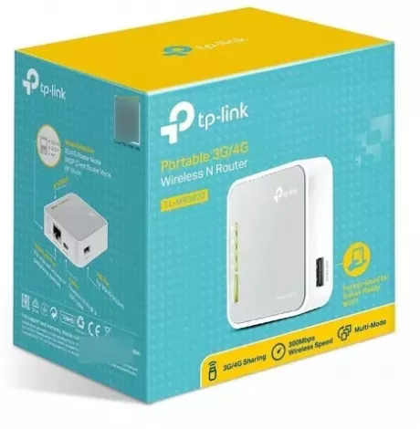 Mini Roteador Wi-fi Portátil 3g/4g Tplink Tl-mr3020 Cor Cinza | Frete grátis