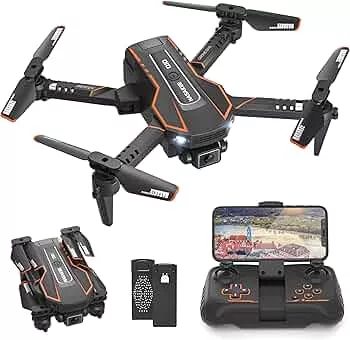 Drohne mit Kamera HD 720P für Kinder, RC Drone Quadcopter mit WiFi Übertragung, Kopflos Modus, 3D Flip, Höhenhaltung, Flugbahn, Spielzeug und Geschenke für Jungen Mädchen Anfänger : Amazon.de: Spielzeug