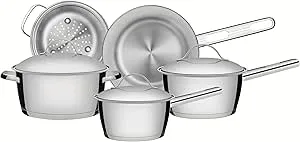Jogo de Panelas com Fundo Triplo 5 Peças Tramontina Inox : Amazon.com.br: Cozinha