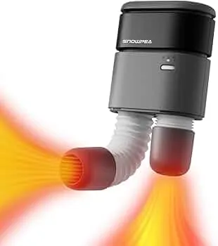 Snowpea Schuhtrockner mit Wärmegebläse, Skischuhtrockner mit Heizlüfter, Fußwärmer, Schneeschuhtrockner, Sneaker-Trockner für Schuhe Hüte Skischuhe mit 3/6/9 Stunden Timer : Amazon.de: Sport & Freizeit