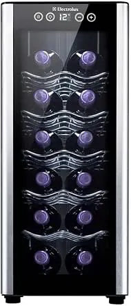 Adega Electrolux 12 garrafas Uma Porta Acabamento em Alumínio (ACB12) - Bivolt : Amazon.com.br: Eletrodomésticos